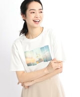 【マシンウォッシュ/UVカット/接触冷感/洗える】プリントTシャツ